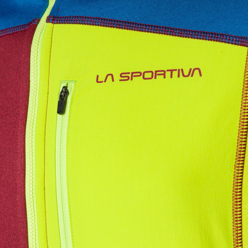 Felpa trekking da uomo La Sportiva Elements sangria/blu elettrico 3