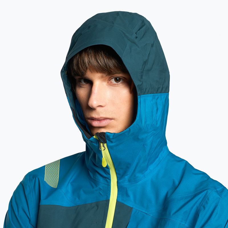 Giacca antipioggia da uomo La Sportiva Crizzle EVO Shell blu tempesta/blu elettrico 4