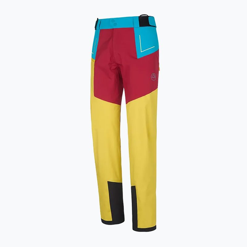 Pantaloni da uomo La Sportiva Crizzle EVO Shell membrana sangria/blu elettrico 6