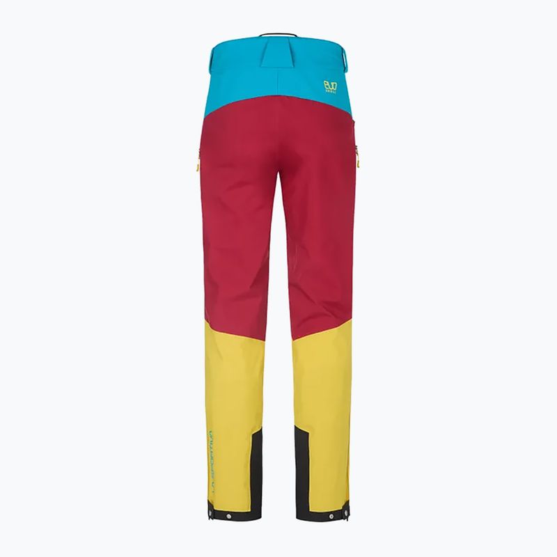 Pantaloni da uomo La Sportiva Crizzle EVO Shell membrana sangria/blu elettrico 7