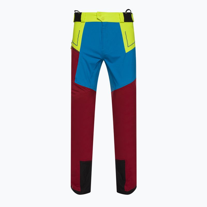 Pantaloni da uomo La Sportiva Crizzle EVO Shell membrana sangria/blu elettrico