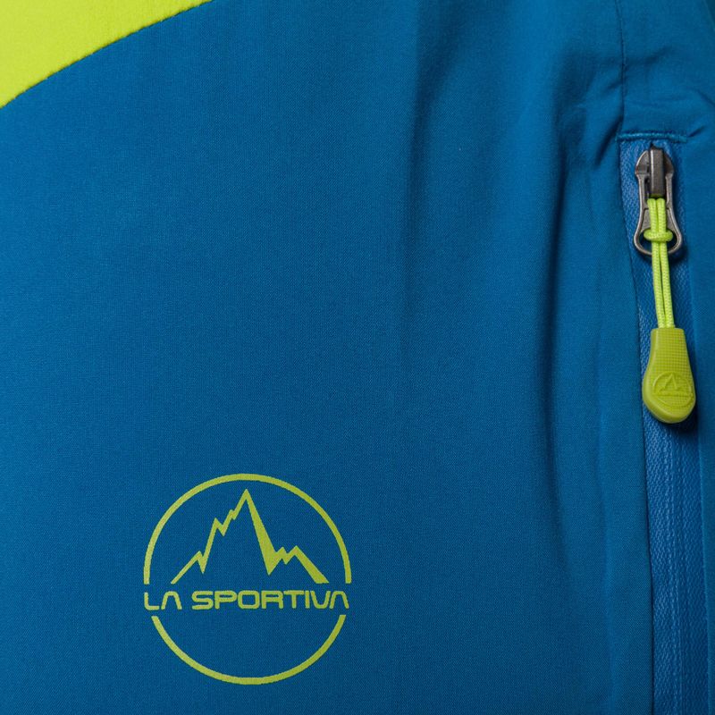 Pantaloni da uomo La Sportiva Crizzle EVO Shell membrana sangria/blu elettrico 3