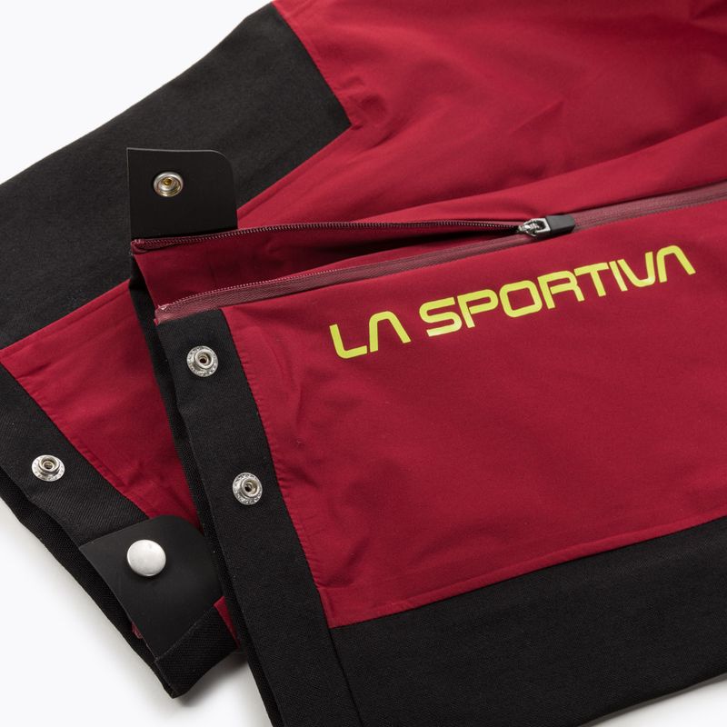 Pantaloni da uomo La Sportiva Crizzle EVO Shell membrana sangria/blu elettrico 5