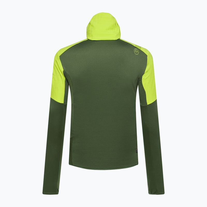 Felpa trekking da uomo La Sportiva Session Tech Hoody forest/lime punch 7