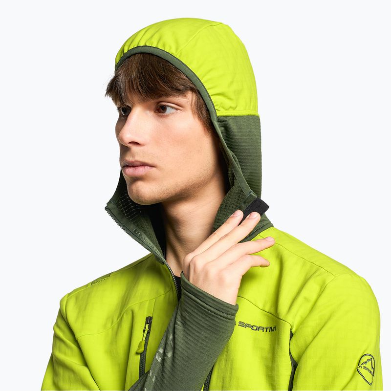 Felpa trekking da uomo La Sportiva Session Tech Hoody forest/lime punch 4