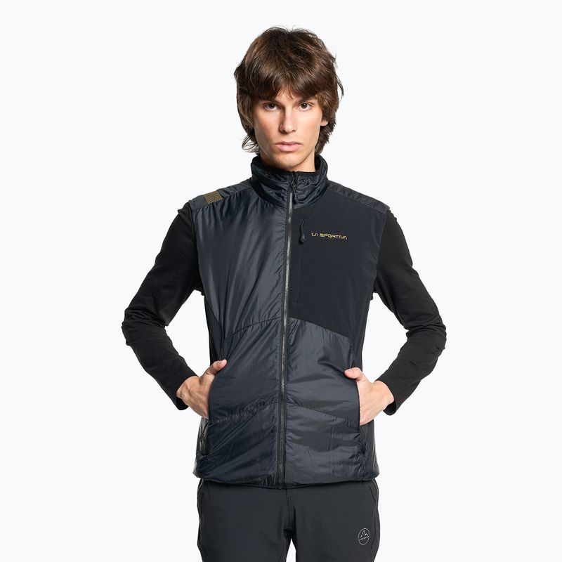 Gilet trekking da uomo senza maniche La Sportiva Ascent Primaloft Vest nero