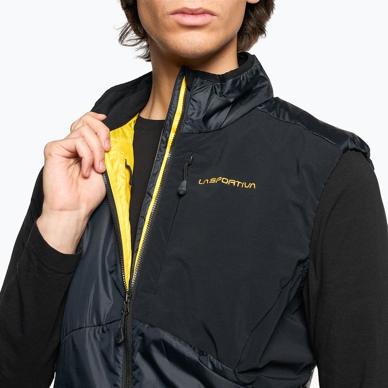 Gilet trekking da uomo senza maniche La Sportiva Ascent Primaloft Vest nero 4