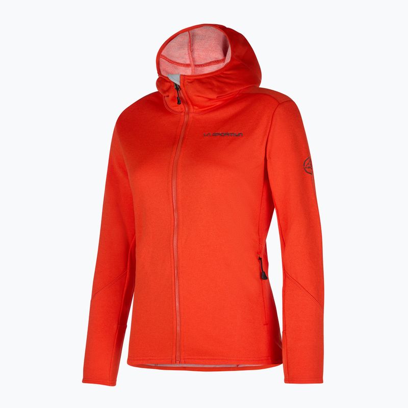 Felpa trekking donna La Sportiva Cosmic Hoody pomodoro ciliegia/carbonio