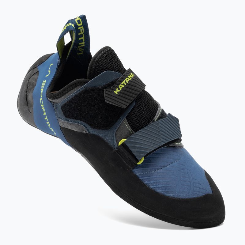 Scarpa da arrampicata La Sportiva Katana blu elettrico/lime punch da uomo