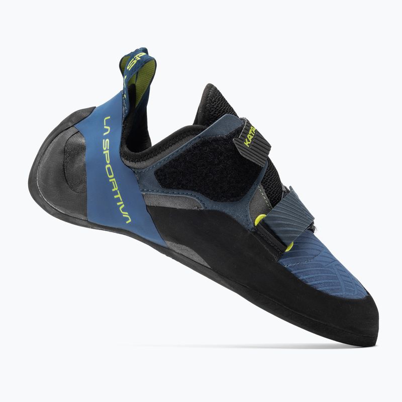 Scarpa da arrampicata La Sportiva Katana blu elettrico/lime punch da uomo 2