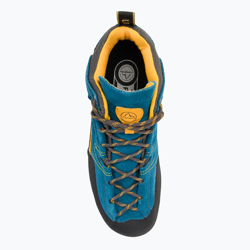 Scarpa da avvicinamento La Sportiva Boulder X Mid blu/giallo da uomo 6