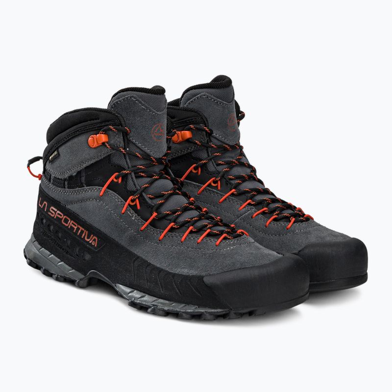 Scarponi da trekking da uomo La Sportiva TX4 Mid GTX carbonio/fiamma 4