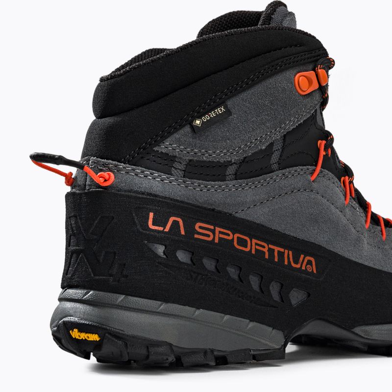 Scarponi da trekking da uomo La Sportiva TX4 Mid GTX carbonio/fiamma 8