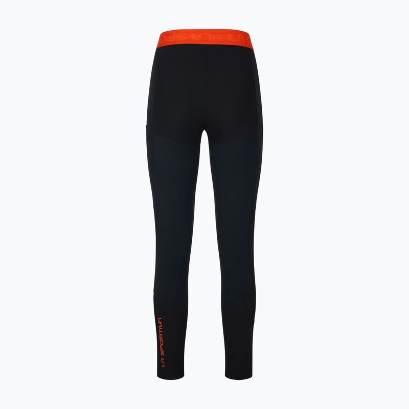 Pantaloni da trekking da donna La Sportiva Camino Tight nero/ciliegia pomodoro 2