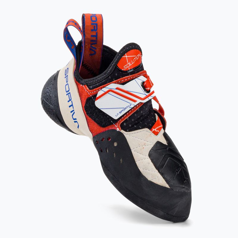 Scarpa da arrampicata La Sportiva donna Solution white/lily orange