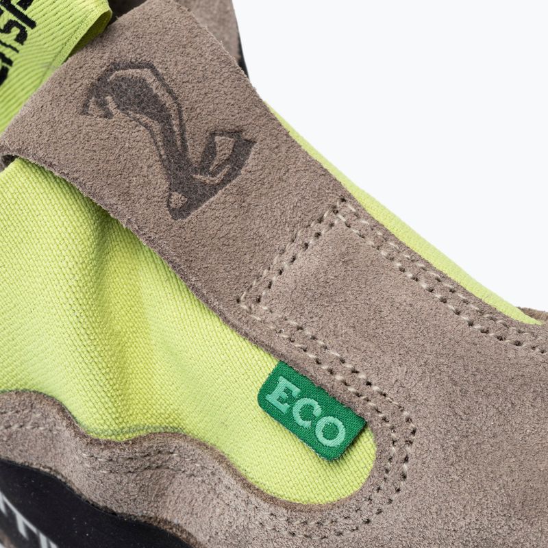 La Sportiva Cobra Eco scarpetta da arrampicata marrone falco/verde mela 7