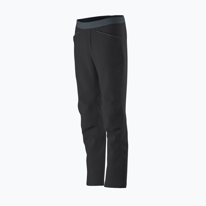 Pantaloni da arrampicata La Sportiva Roots da uomo carbonio/argento 5