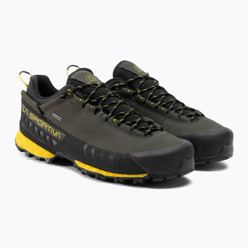 Scarponi da trekking da uomo La Sportiva TX5 Low GTX carbonio/giallo 4