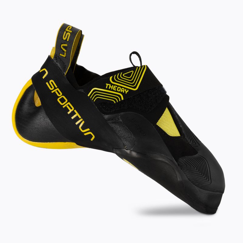 Scarpa da arrampicata La Sportiva Theory uomo nero/giallo 2