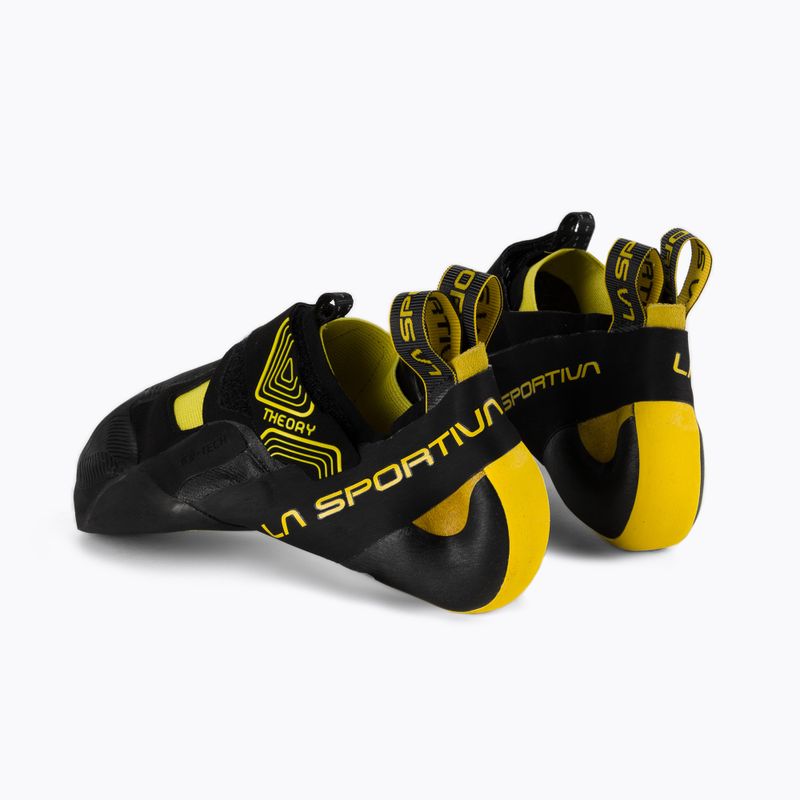 Scarpa da arrampicata La Sportiva Theory uomo nero/giallo 3