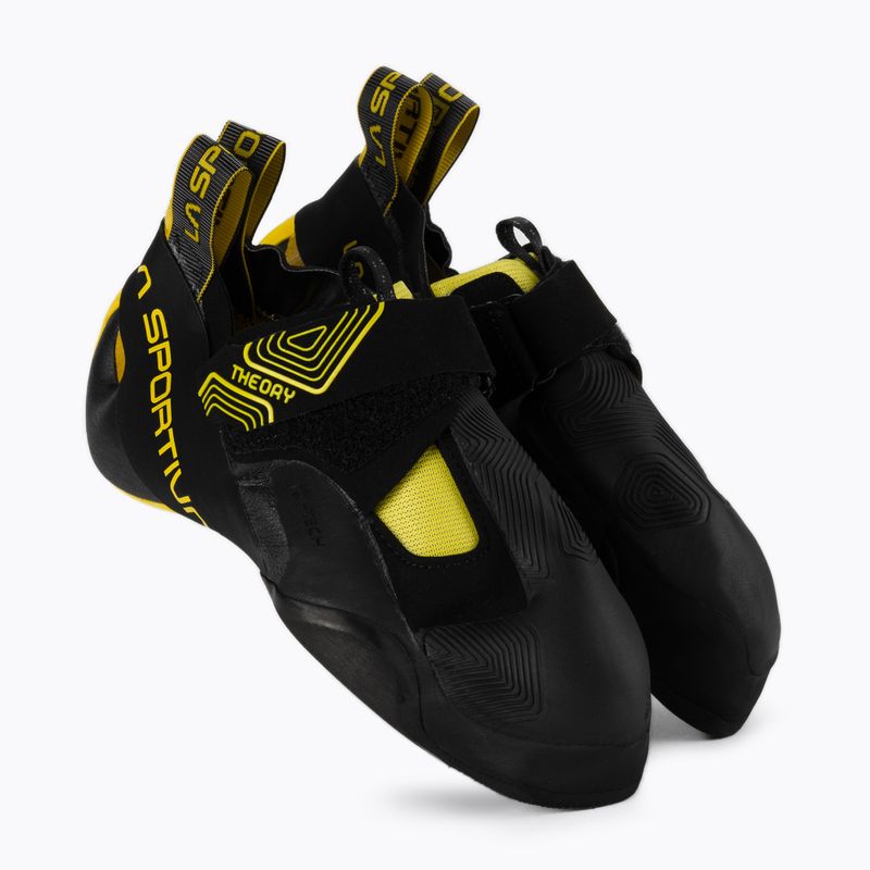 Scarpa da arrampicata La Sportiva Theory uomo nero/giallo 5