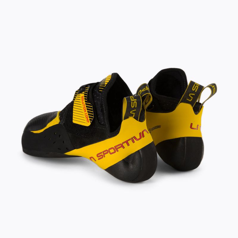 Scarpa da arrampicata La Sportiva Solution Comp uomo nero/giallo 3