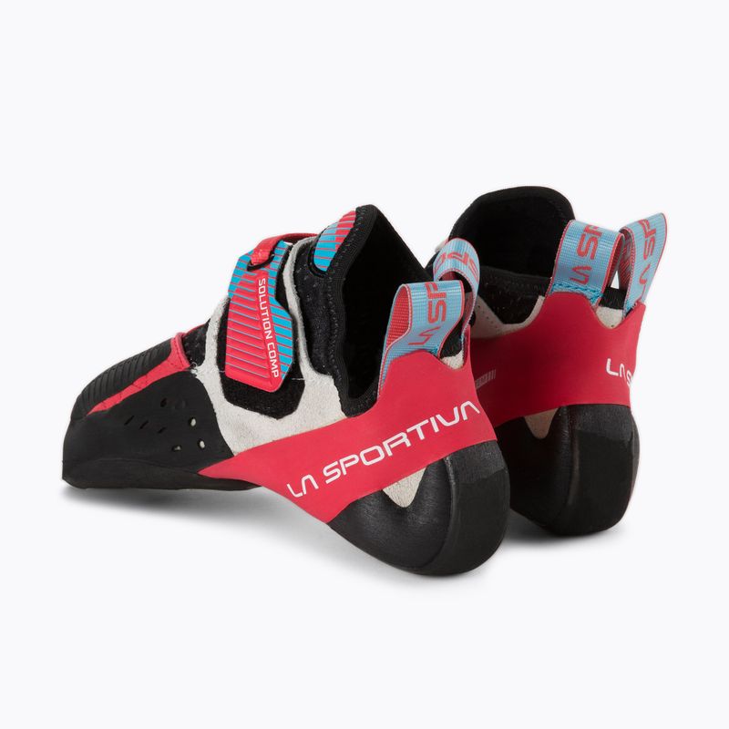 Scarpa da arrampicata La Sportiva Solution Comp ibisco/blu malibu da donna 3