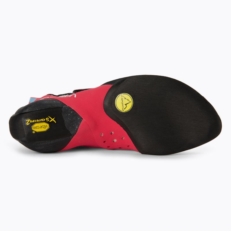 Scarpa da arrampicata La Sportiva Solution Comp ibisco/blu malibu da donna 4