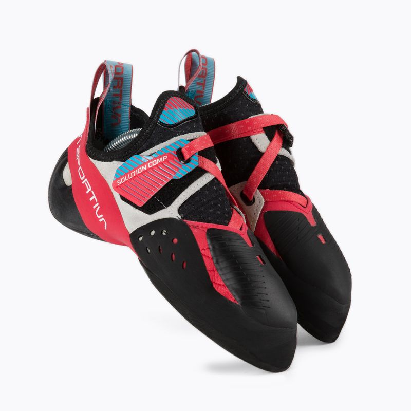 Scarpa da arrampicata La Sportiva Solution Comp ibisco/blu malibu da donna 5