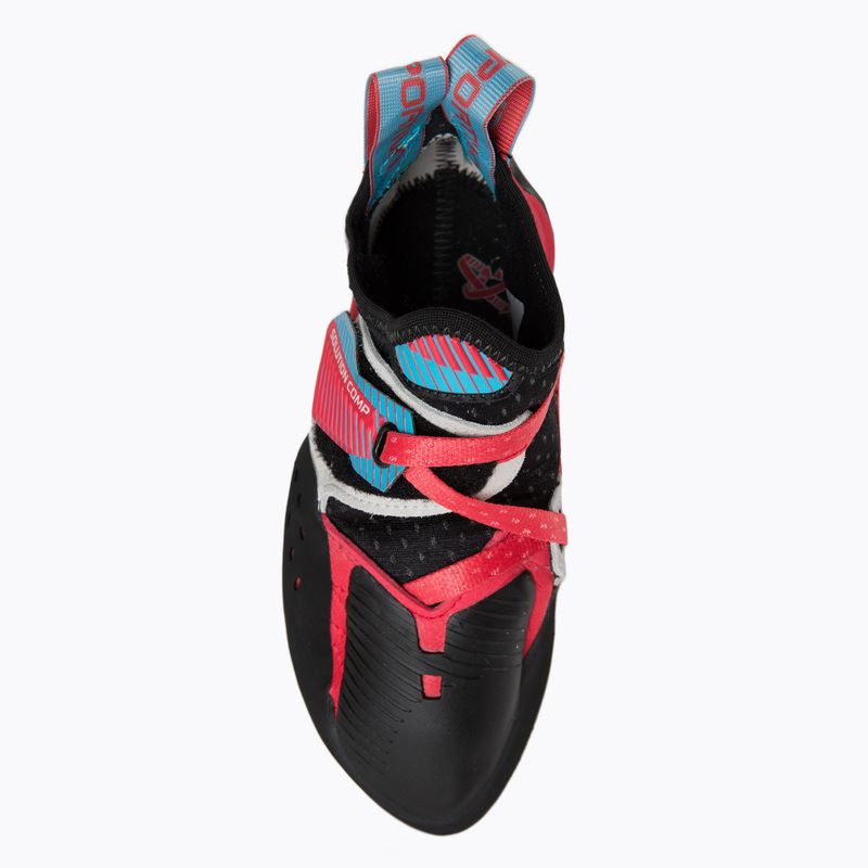 Scarpa da arrampicata La Sportiva Solution Comp ibisco/blu malibu da donna 6