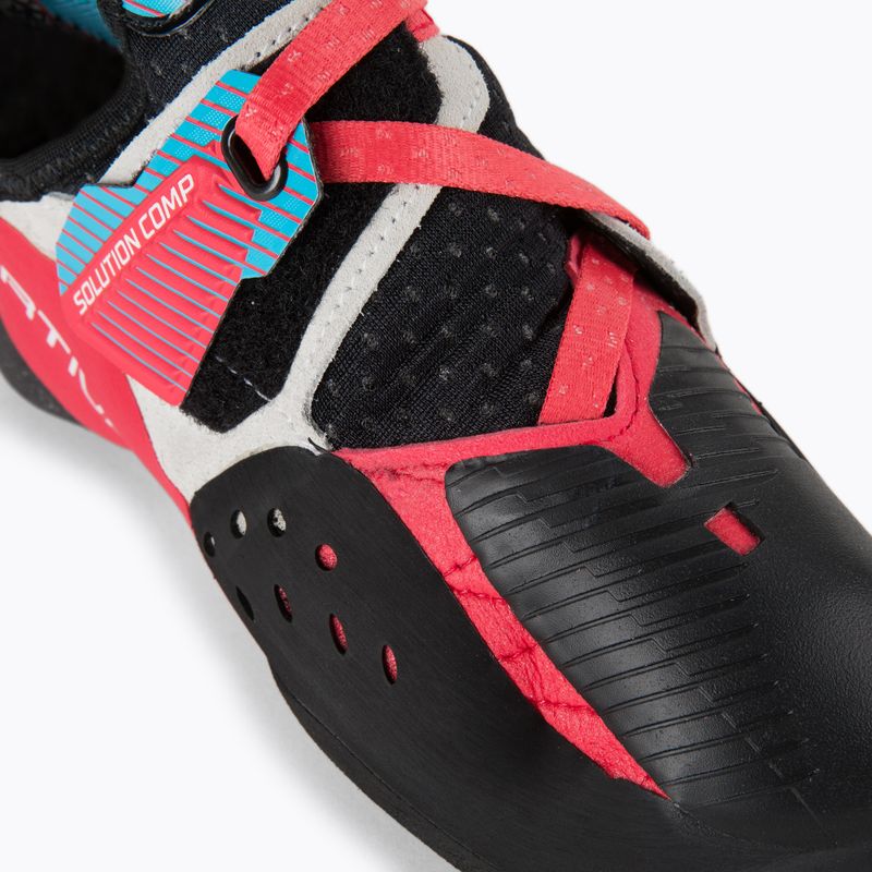 Scarpa da arrampicata La Sportiva Solution Comp ibisco/blu malibu da donna 7