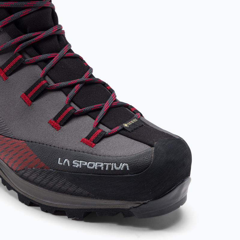 Scarponi da trekking da uomo La Sportiva Trango TRK Leather GTX carbon/chili 7