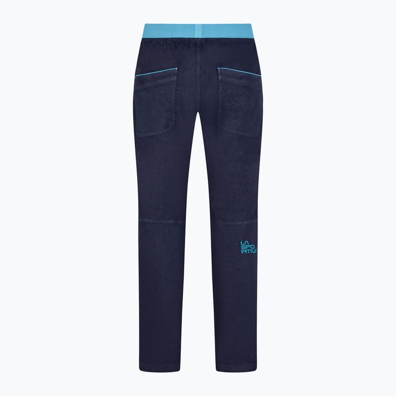 Pantaloni da arrampicata La Sportiva Cave Jeans uomo jeans/topazio 2
