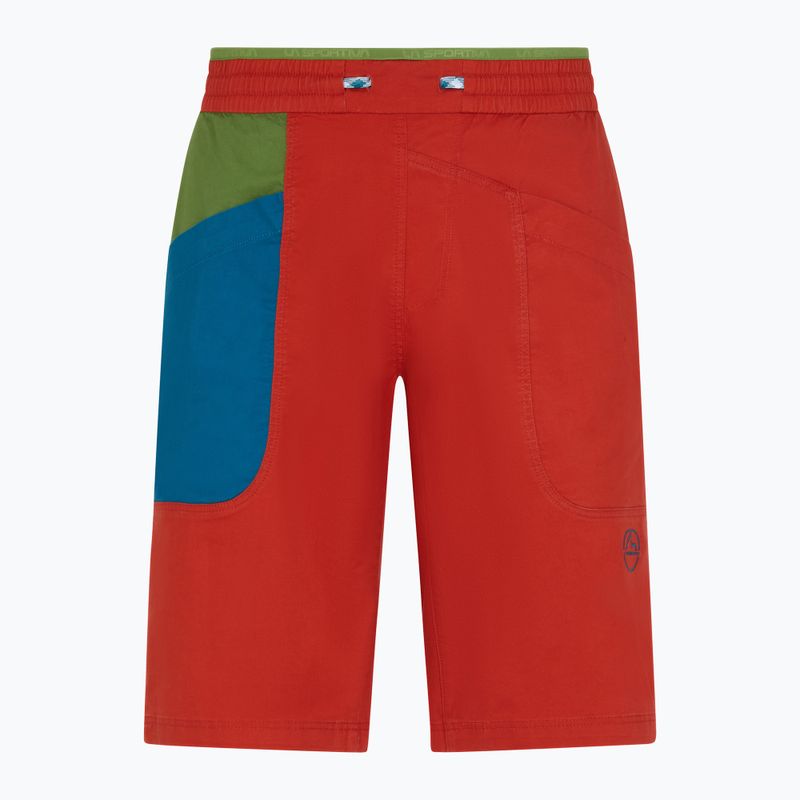 Pantaloncini da arrampicata La Sportiva da uomo Bleauser zafferano kale 5