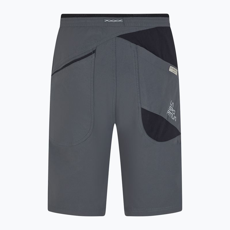Pantaloncini da arrampicata La Sportiva da uomo Belay carbon black 6