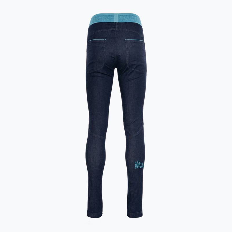 Pantaloni trekking donna La Sportiva Miracle Jeans jeans/topazio 2