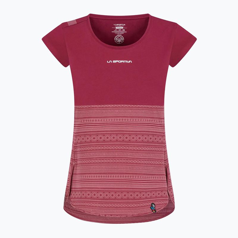 Maglia trekking La Sportiva donna Lidra rosso prugna