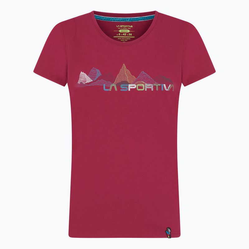 Camicia da trekking da donna La Sportiva Peaks red plum