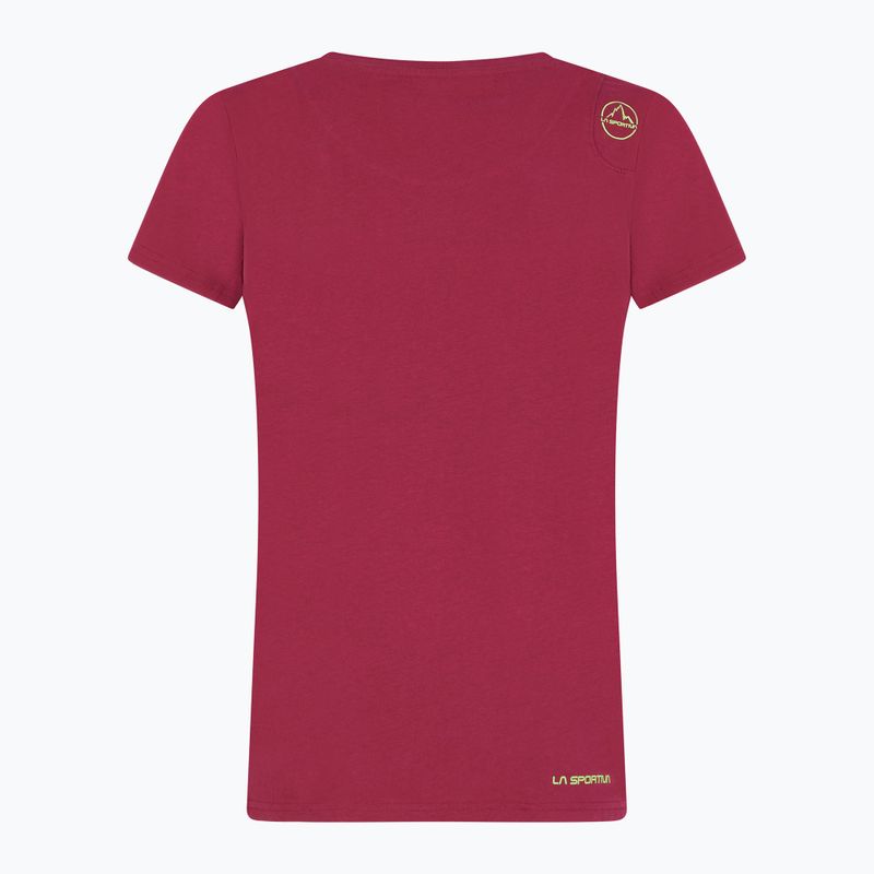 Camicia da trekking da donna La Sportiva Peaks red plum 2