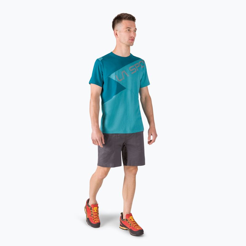 Camicia da arrampicata La Sportiva da uomo Float topaz space blue 2