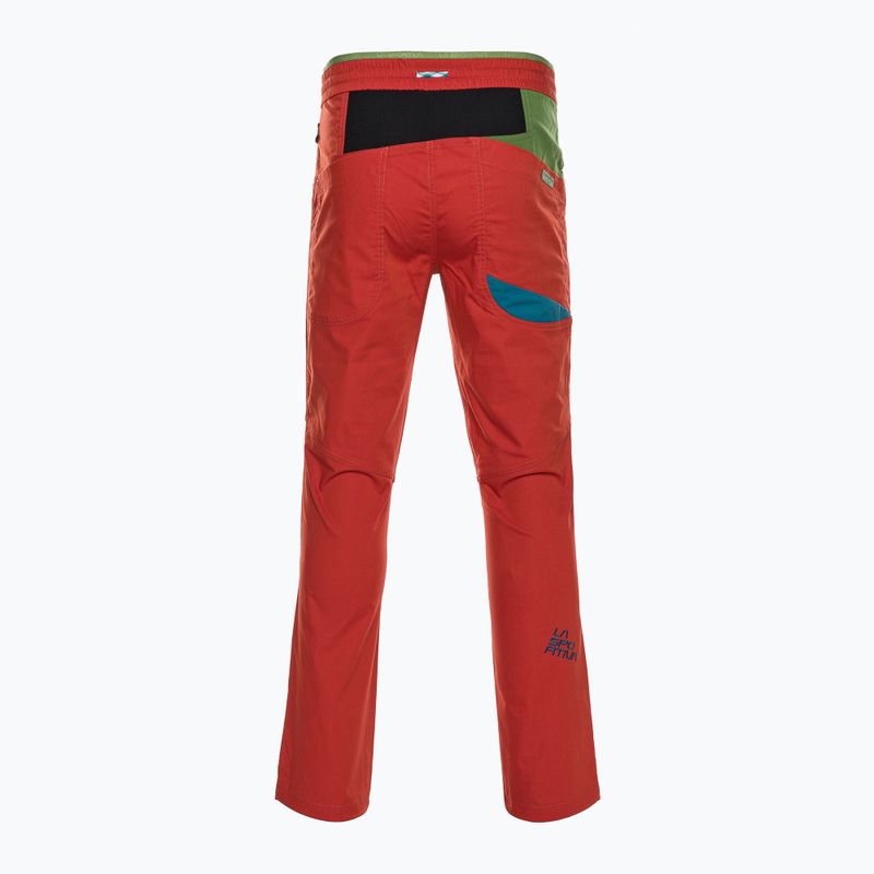 La Sportiva pantaloni da arrampicata da uomo Fuente zafferano kale 2