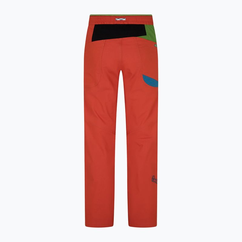 La Sportiva pantaloni da arrampicata da uomo Fuente zafferano kale 7