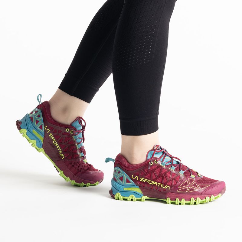 Scarpa da corsa da donna La Sportiva Bushido II red plum/topaz 2