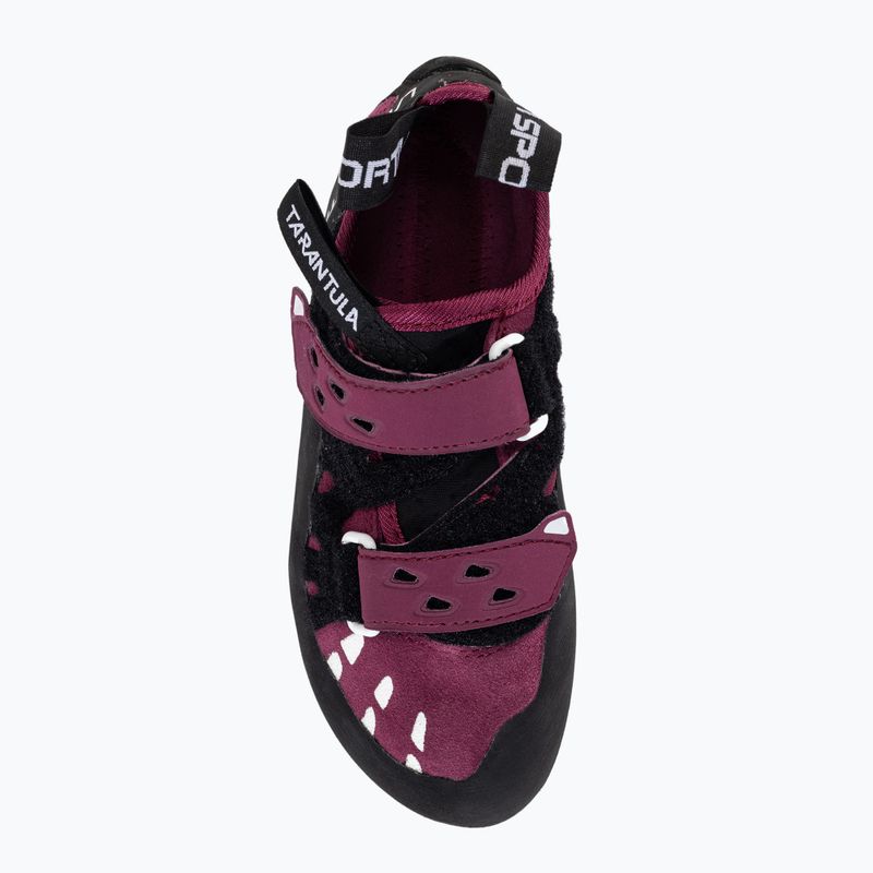 Scarpa da arrampicata La Sportiva Tarantula rosso prugna per donna 6