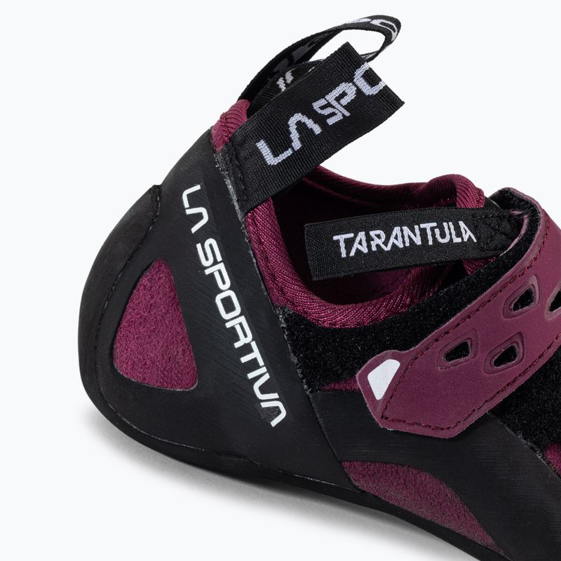 Scarpa da arrampicata La Sportiva Tarantula rosso prugna per donna 8