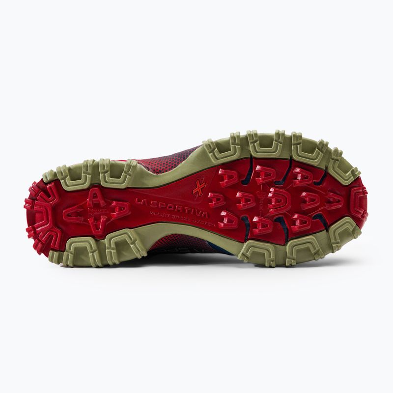 Scarpa da corsa La Sportiva Bushido II GTX da uomo blu notte/rosso tango 4