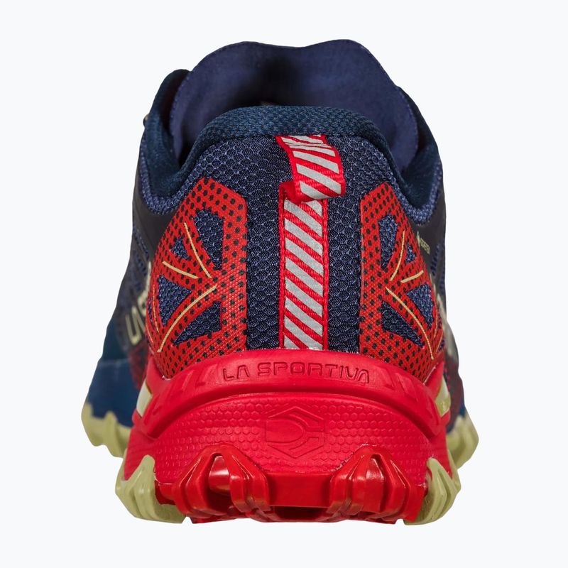 Scarpa da corsa La Sportiva Bushido II GTX da uomo blu notte/rosso tango 13