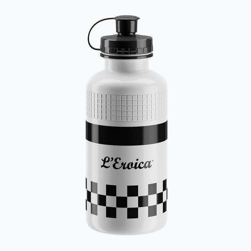 Bottiglia da bicicletta Elite Eroica France 500 ml bianco/nero