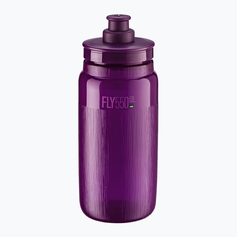 Elite FLY Tex 550 ml bottiglia da bicicletta trasparente/viola