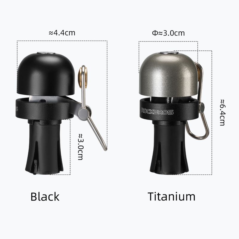 Campanello per bicicletta Rockbros 71710005002 Handlebar Bell ti-color 2